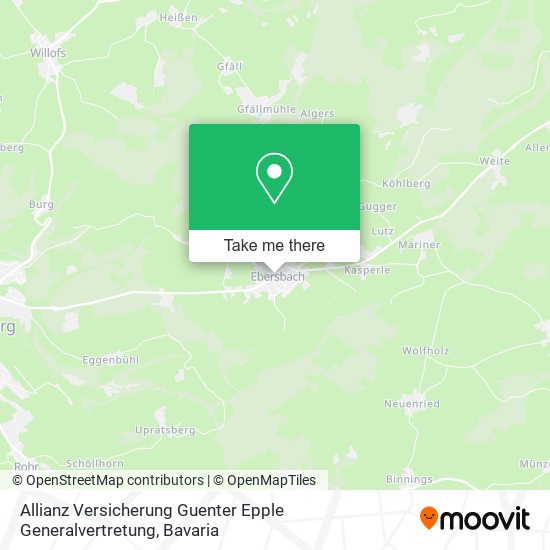 Allianz Versicherung Guenter Epple Generalvertretung map