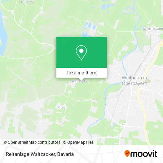 Карта Reitanlage Waitzacker