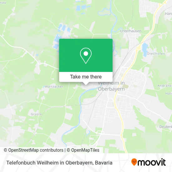Telefonbuch Weilheim in Oberbayern map