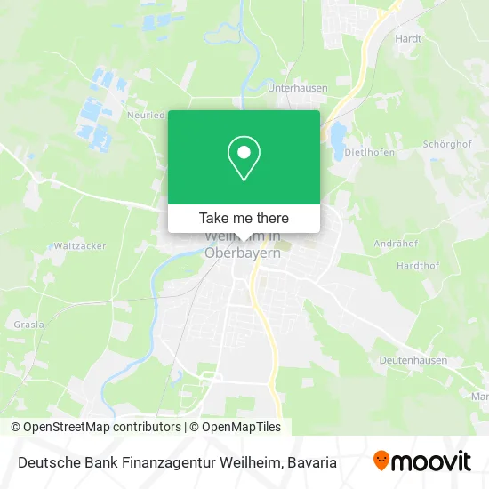 Карта Deutsche Bank Finanzagentur Weilheim