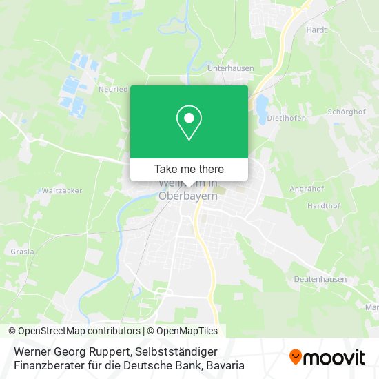 Werner Georg Ruppert, Selbstständiger Finanzberater für die Deutsche Bank map