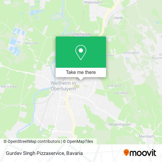 Gurdev Singh Pizzaservice map