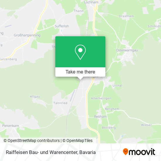 Raiffeisen Bau- und Warencenter map