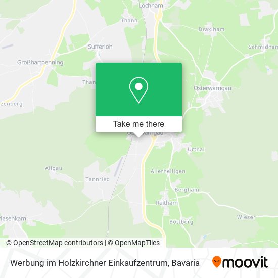Werbung im Holzkirchner Einkaufzentrum map