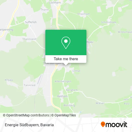 Energie Südbayern map