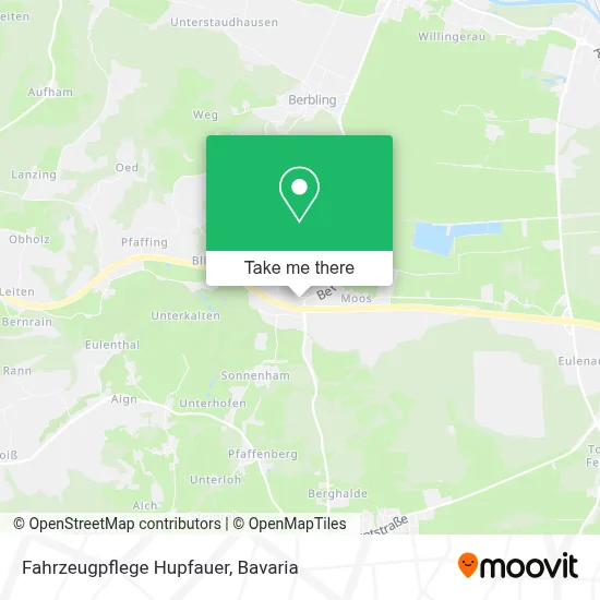 Fahrzeugpflege Hupfauer map