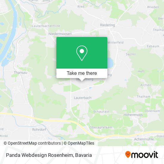 Panda Webdesign Rosenheim map
