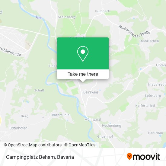 Campingplatz Beham map