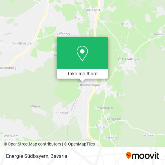 Energie Südbayern map