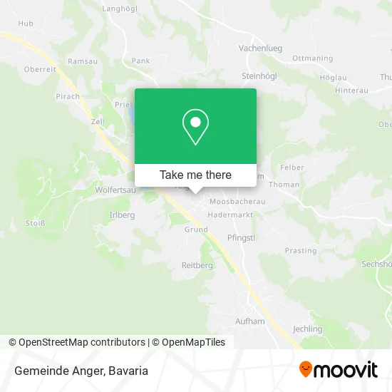 Карта Gemeinde Anger