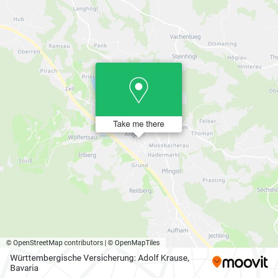 Württembergische Versicherung: Adolf Krause map