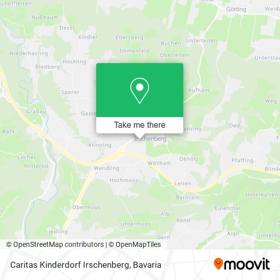 Caritas Kinderdorf Irschenberg map