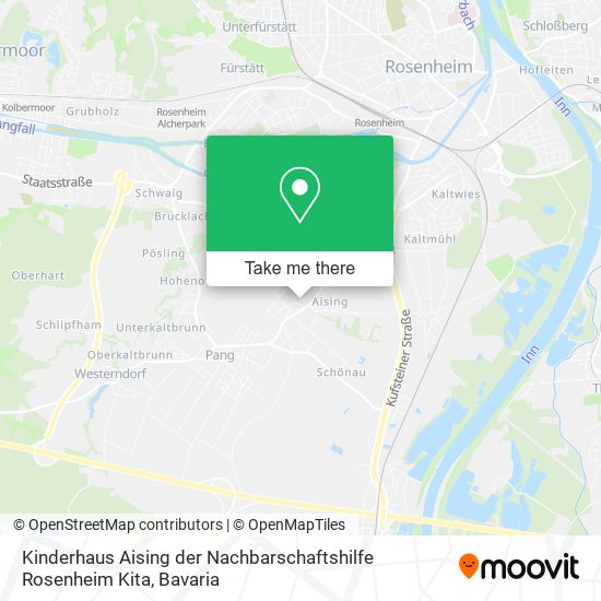 Kinderhaus Aising der Nachbarschaftshilfe Rosenheim Kita map