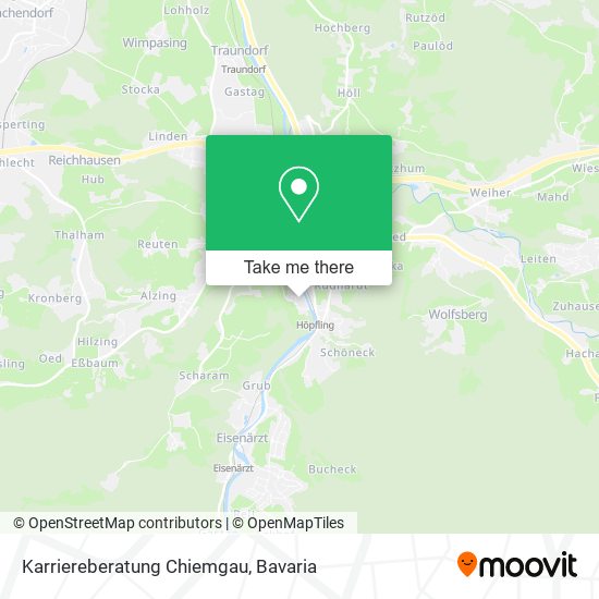 Karriereberatung Chiemgau map