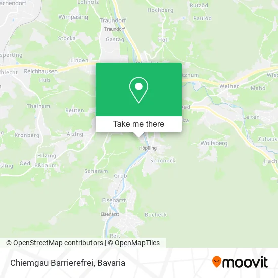 Chiemgau Barrierefrei map
