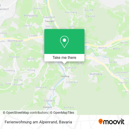 Карта Ferienwohnung am Alpenrand