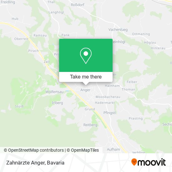 Карта Zahnärzte Anger