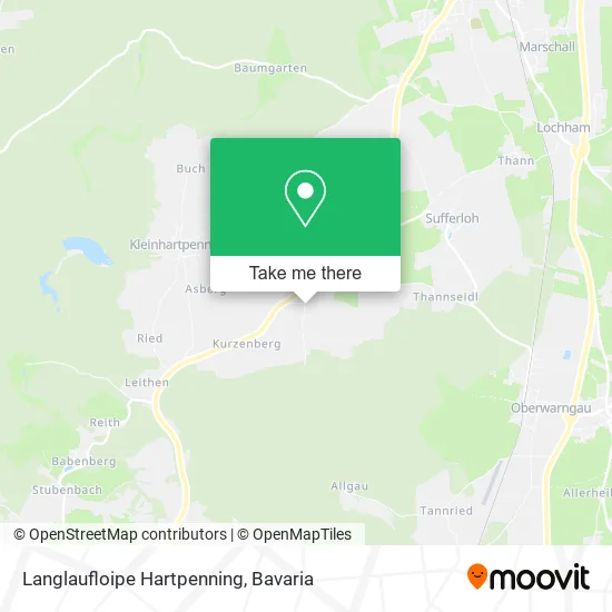 Карта Langlaufloipe Hartpenning
