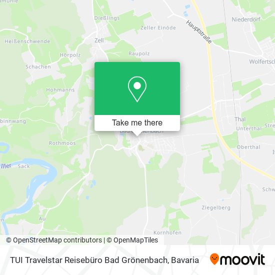 TUI Travelstar Reisebüro Bad Grönenbach map
