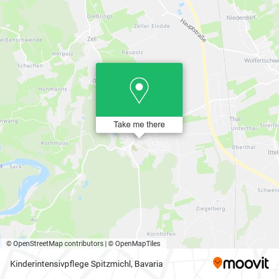Kinderintensivpflege Spitzmichl map