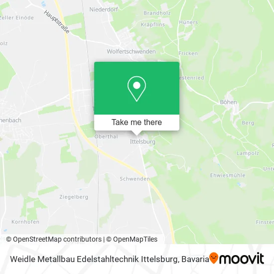Карта Weidle Metallbau Edelstahltechnik Ittelsburg
