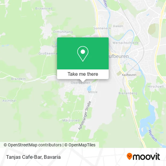 Карта Tanjas Cafe-Bar