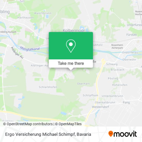 Карта Ergo Versicherung Michael Schimpf