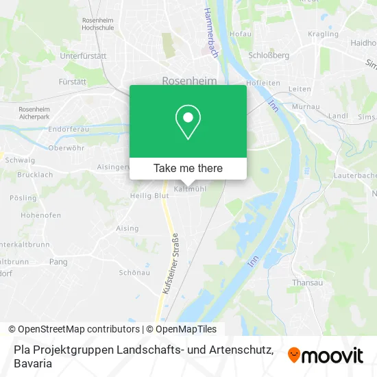 Карта Pla Projektgruppen Landschafts- und Artenschutz