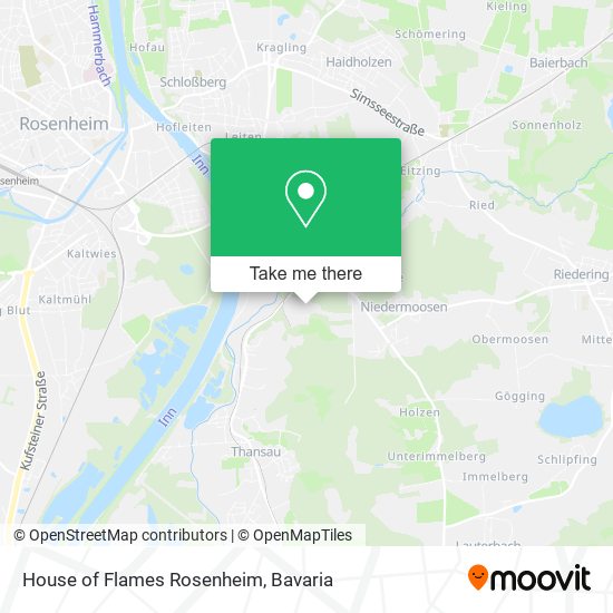 House of Flames Rosenheim map