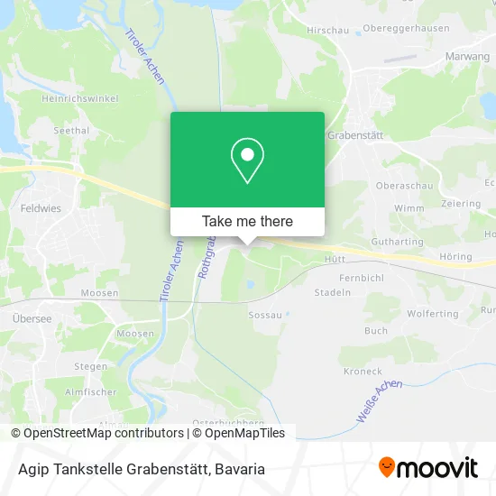 Карта Agip Tankstelle Grabenstätt