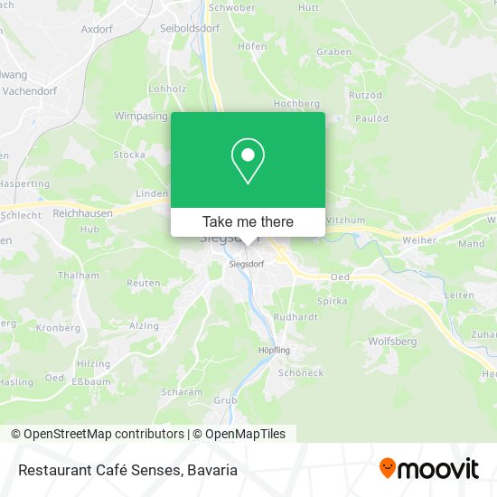 Restaurant Café Senses map