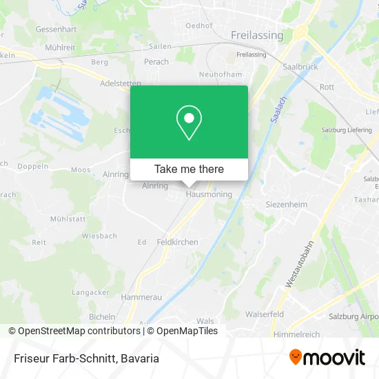 Карта Friseur Farb-Schnitt