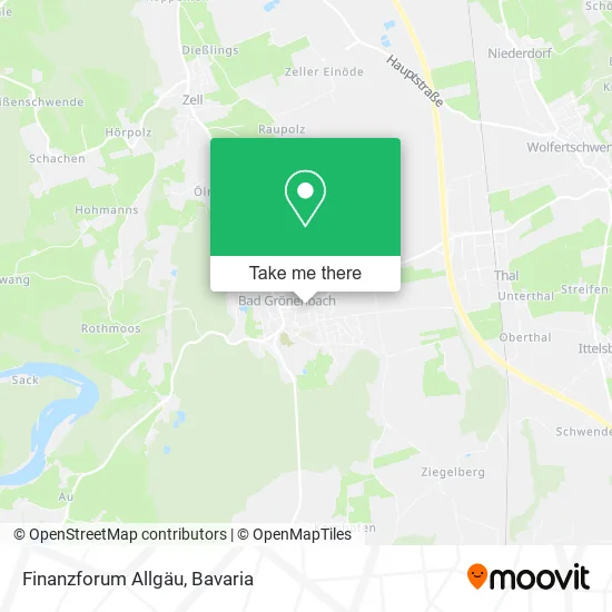 Карта Finanzforum Allgäu
