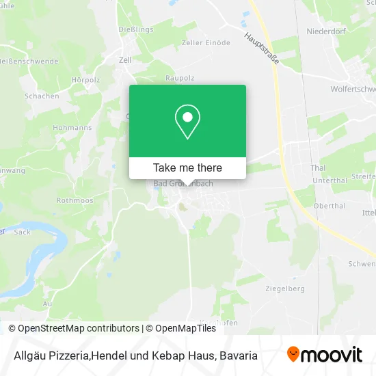 Карта Allgäu Pizzeria,Hendel und Kebap Haus