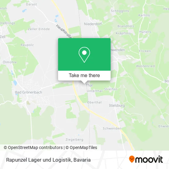 Карта Rapunzel Lager und Logistik