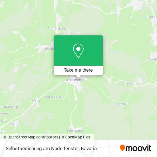 Карта Selbstbedienung am Nudelfenster