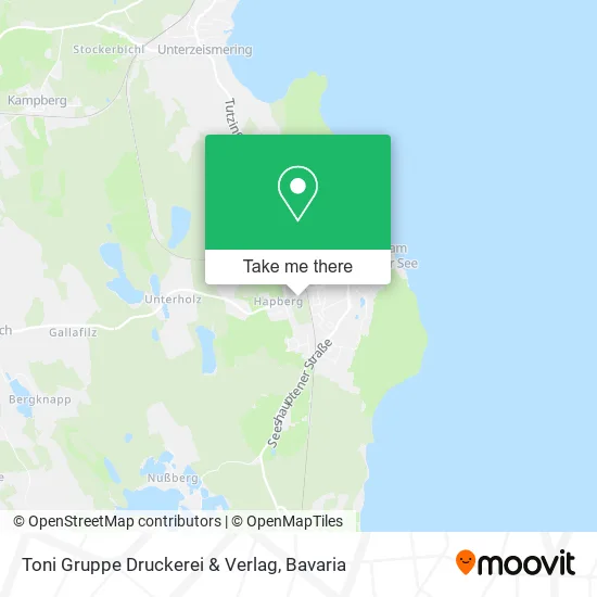 Карта Toni Gruppe Druckerei & Verlag
