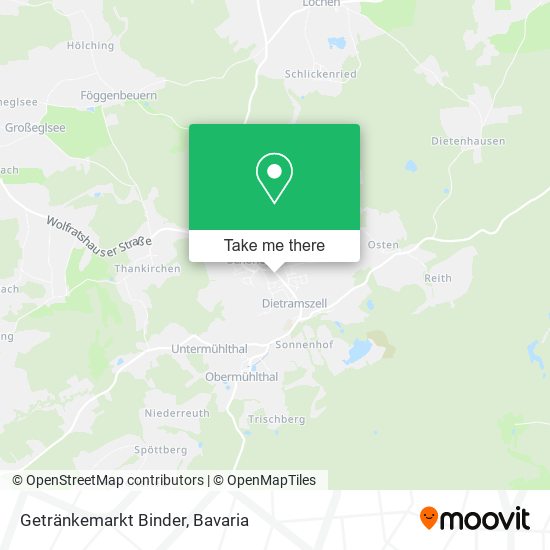 Getränkemarkt Binder map