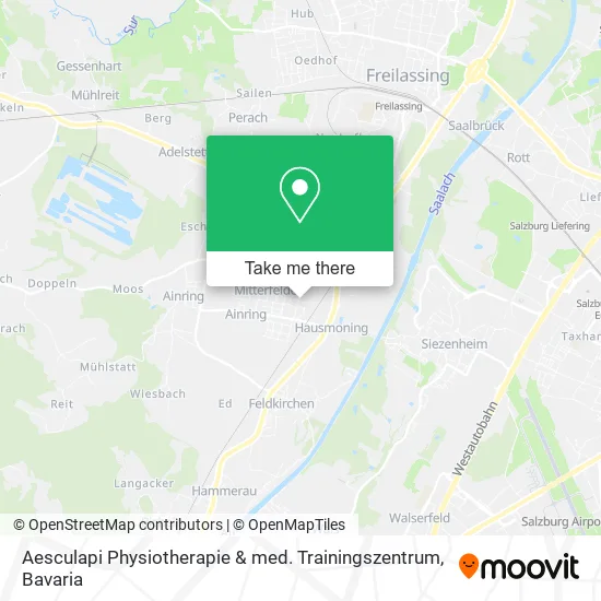 Карта Aesculapi Physiotherapie & med. Trainingszentrum