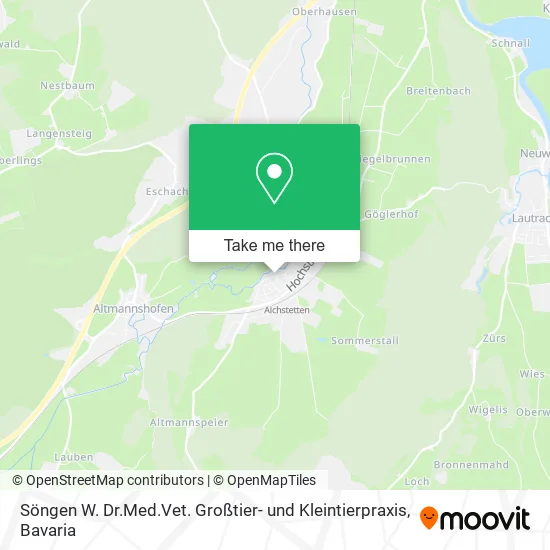 Карта Söngen W. Dr.Med.Vet. Großtier- und Kleintierpraxis