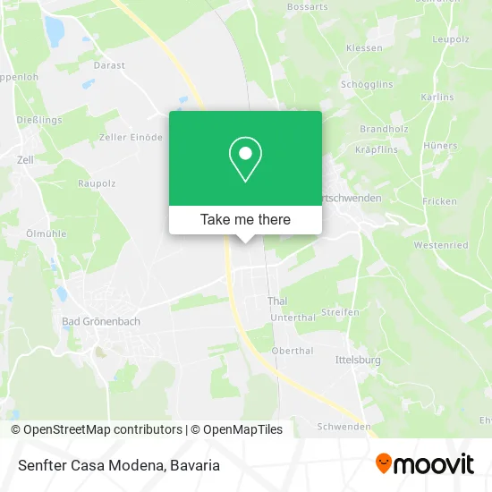 Карта Senfter Casa Modena