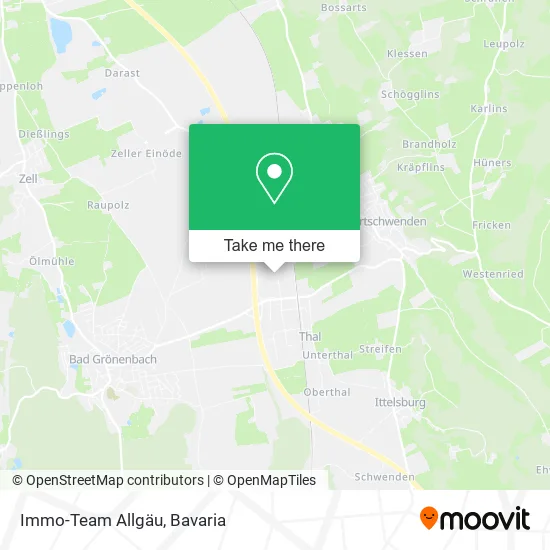 Карта Immo-Team Allgäu