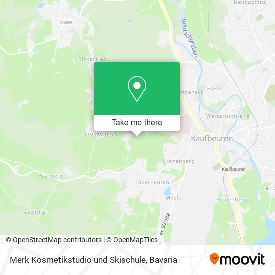 Карта Merk Kosmetikstudio und Skischule