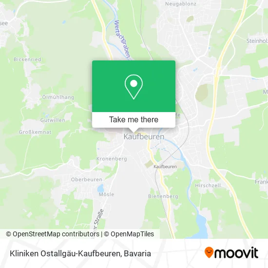 Kliniken Ostallgäu-Kaufbeuren map