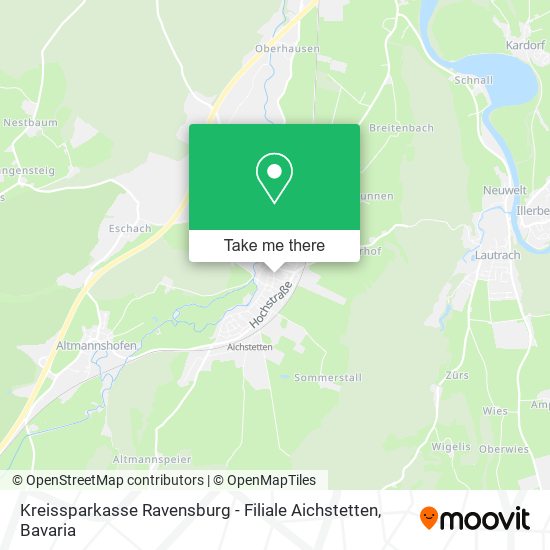 Kreissparkasse Ravensburg - Filiale Aichstetten map