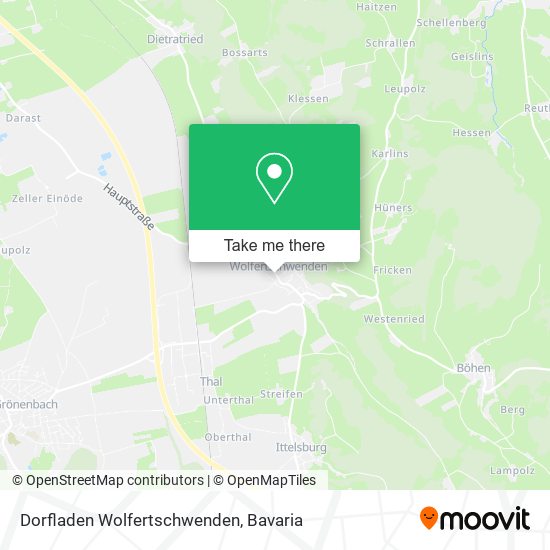 Dorfladen Wolfertschwenden map