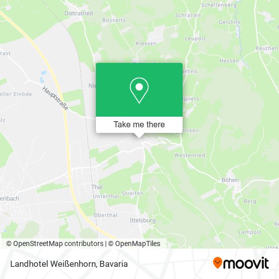 Landhotel Weißenhorn map