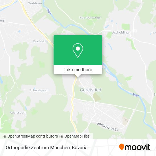 Orthopädie Zentrum München map