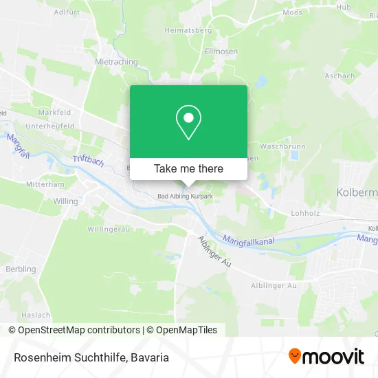 Карта Rosenheim Suchthilfe