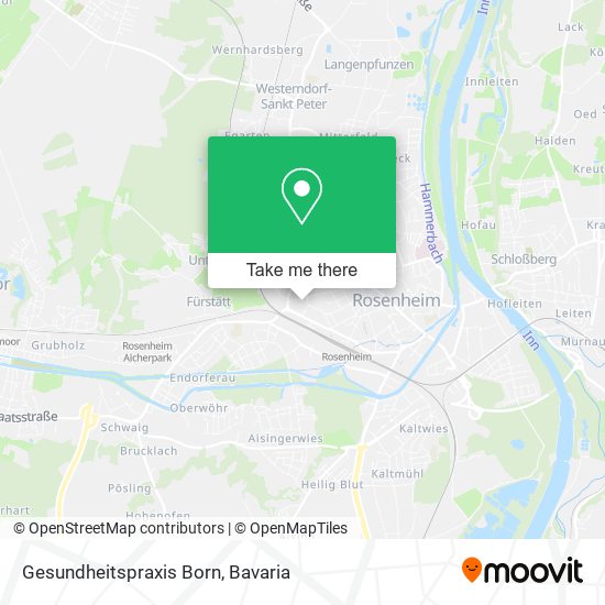 Gesundheitspraxis Born map